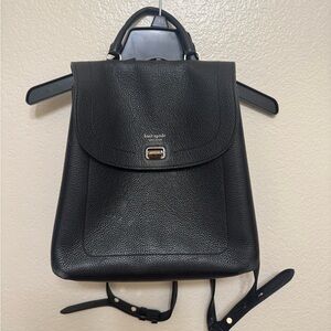 Kate Spade Pebbled Black Backpack